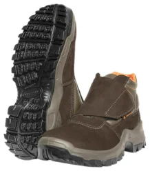 Botinas com velcro para soldador